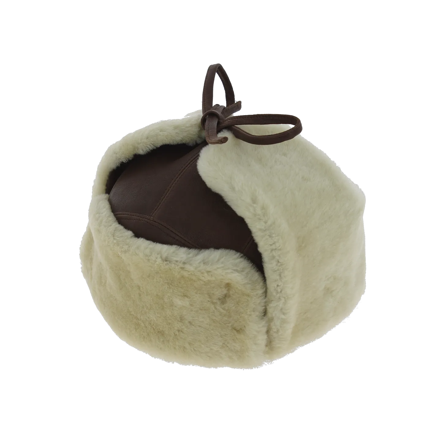 Brown Leather & Sheepskin Andventurer Ushanka - Traclet Reference: 3941 | Traclet Hatters