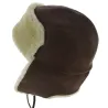 Brown Leather & Sheepskin Andventurer Ushanka - Traclet Reference: 3941 | Traclet Hatters