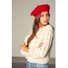 Red Wool Audrey Beret - Brixton Reference: 2953 | Traclet Hat Shop