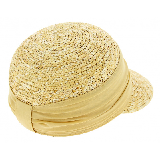 Casquette Paille Naturelle Beige Protection UPF 50+ - Seeberger 