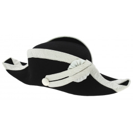 Second Empire Prefect Style Bicorn Hat Wool Felt