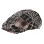 Brit Cotton Flat Cap Black & Beige - Aussie Apparel