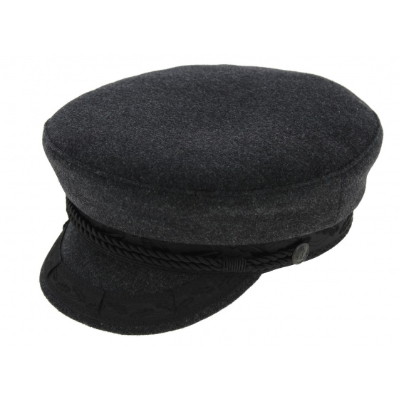 Prinz Heinrich Anthracite Wool Sailor Cap - Traclet