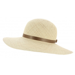 Loja Panama Straw Natural Wide-Brimmed Hat - Traclet