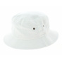White Cotton Beachball Ros Bucket Hat - Traclet