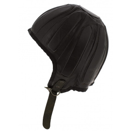 Brown Leather Automobile Helmet - Aussie Apparel