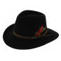 Black Wool Felt Riverhat Traveller Hat - Hatland