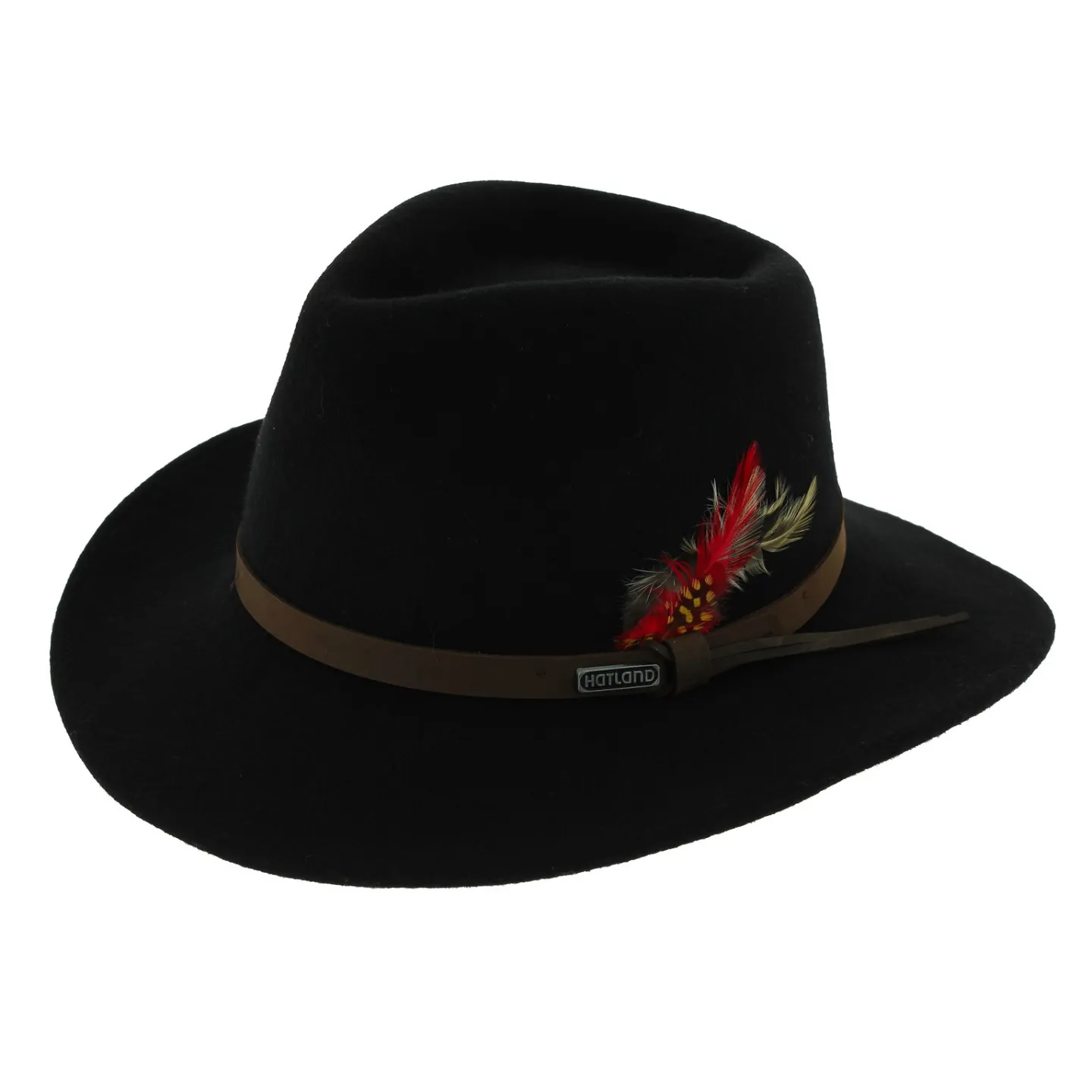 Chapeau Traveller Riverhat Feutre Laine Noir - Hatland Reference : 2997 | Chapellerie Traclet