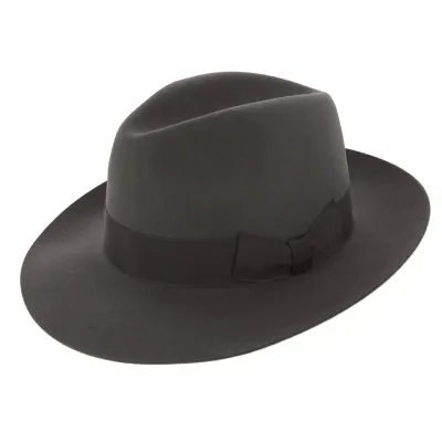 Grey Borsalino Hat - Fur Felt Reference: 2124 | Traclet Hat Shop
