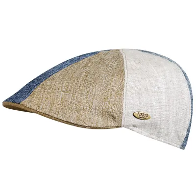 Beige patchwork domed cap Reference: 7031 | Traclet Hat Shop