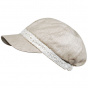 Beige Liberty newsboy cap