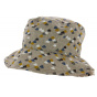 Telia Beige Plasticized Cotton Rain Bucket Hat - Mtm