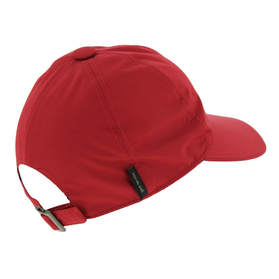 Red Gore Tex Run Baseball Strapback Cap - Seeberger Red Gore Tex Run Baseball Strapback Cap - Seeberger