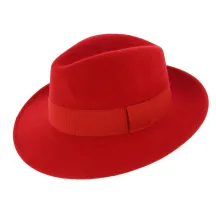 Waterproof Wool Felt Fedora Hat Vanador Red - Traclet Reference: 890 | Traclet Hat Shop