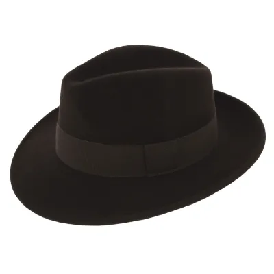 Waterproof Felt Wool Fedora Hat Vanador Brown - Traclet Reference: 7216 | Traclet Hatters