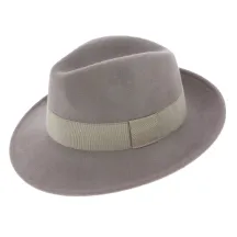 Vanador Waterproof Wool Felt Fedora Hat Grey - Traclet Reference: 5032 | Traclet Hat Shop