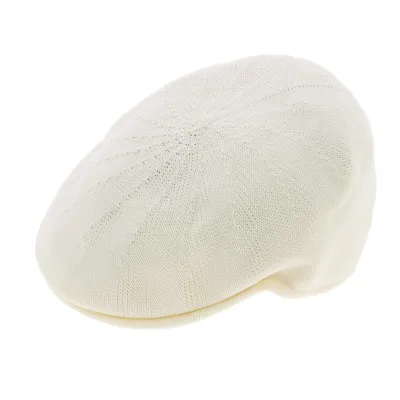 Casquette Plate Golfer Blanc Écru - Broner Reference : 2052 | Chapellerie Traclet