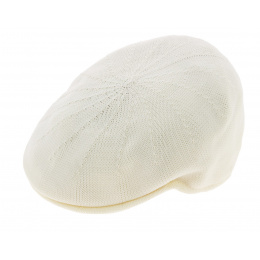 White Off-White Flat Golfer Cap - Broner