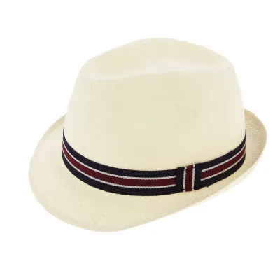 Children's Carpinetto Hat Paper Straw Off-White - Crambes Reference: 2402 | Traclet Hat Shop