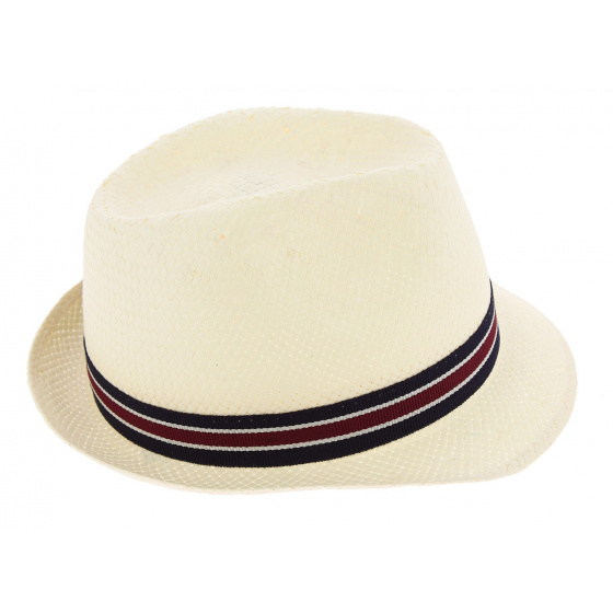 Chapeau Enfant Carpinetto Paille Papier Blanc Cassé - Crambes