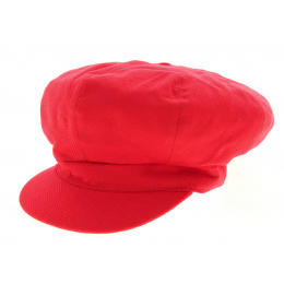 Summer newsboy cap - Pink Rose