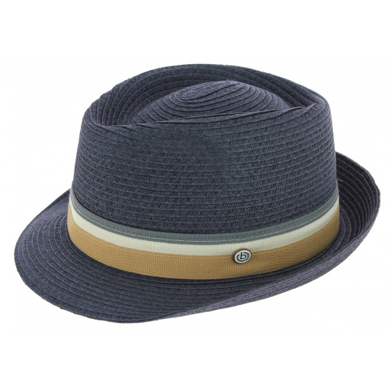 Trilby Spérone Straw Hat Blue Paper - Bugatti