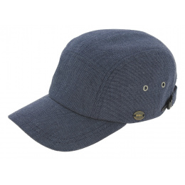Blue Cotton Hipster Baseball Cap - Mtm