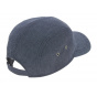 Blue Cotton Hipster Baseball Cap - Mtm