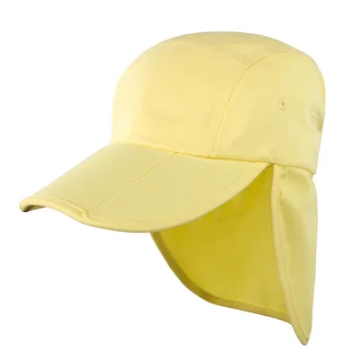 Yellow Cotton Saharan Cap Assouan - Traclet Reference: 7561 | Traclet Hat Shop