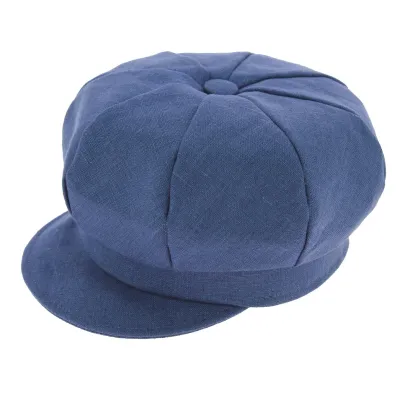 Casquette Gavroche Antje Lin Bleu - Mayser Reference : 4358 | Chapellerie Traclet
