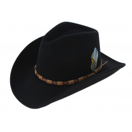 Cowboy Hat - KEELINE Black