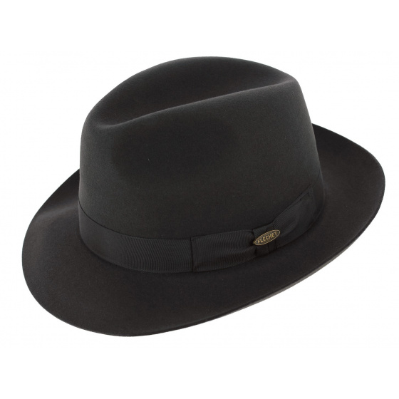 Black Bogart Fedora Hat - Flechet