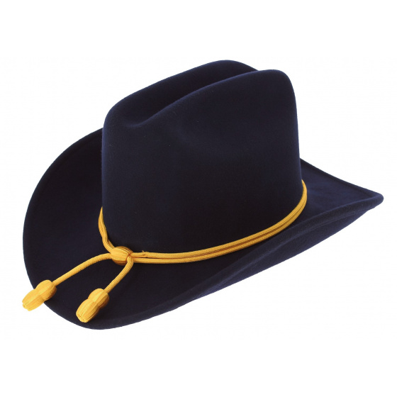 Union Officer Hat Wool Felt Navy - Traclet