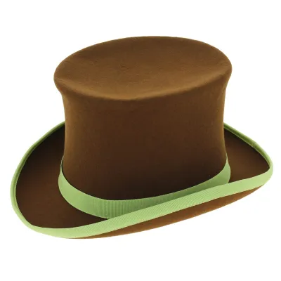 Brown Wool Felt Hatta Top Hat - Traclet Reference: 3005 | Traclet Hatmakers