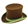 Chapeau Haut de Forme Hatta Feutre Laine Marron - Traclet Reference : 3005 | Chapellerie Traclet