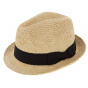 Santa Giulia Natural Raffia Straw Trilby Hat