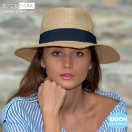 Natural Raffia Straw Signature Traveller Hat - Rigon Headwear