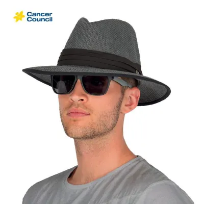Traveller Mandalay Hat Gray & Black - Rigon Headwear Reference: 5378 | Traclet Hat Shop