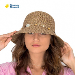 Chapeau Cloche Bohemian Chocolat - Rigon Headwear