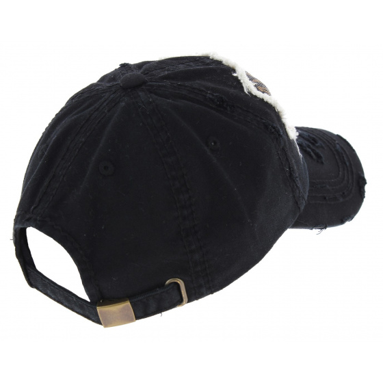 Classic America Cotton Strapback Cap Black - Kbthos Classic America Cotton Strapback Cap Black - Kbthos