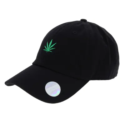Hemp Cotton Black Strapback Cap - Kbethos Reference: 646 | Traclet Hat Shop