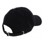 Black Cotton Strapback Cap - Kbethos