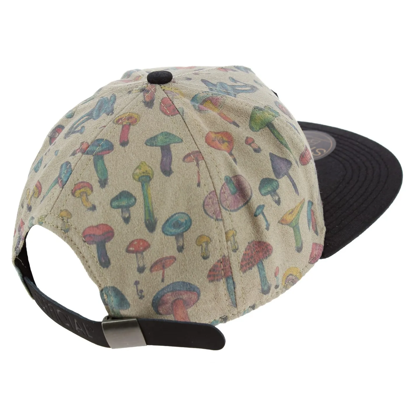 Casquette Strapback Mushroom Illustrated Beige - Official Reference : 1844 | Chapellerie Traclet