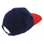 Miles Cotton Blue & Red Strapback Cap - Official