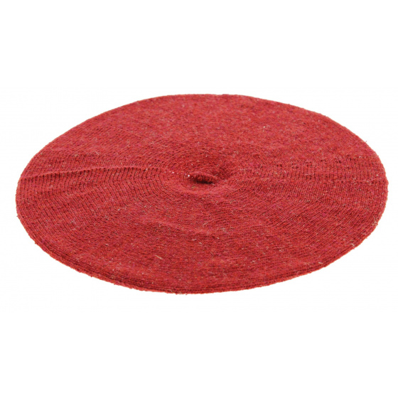 Béret Été Rouge Coton Soie & Lin - Le Béret Français