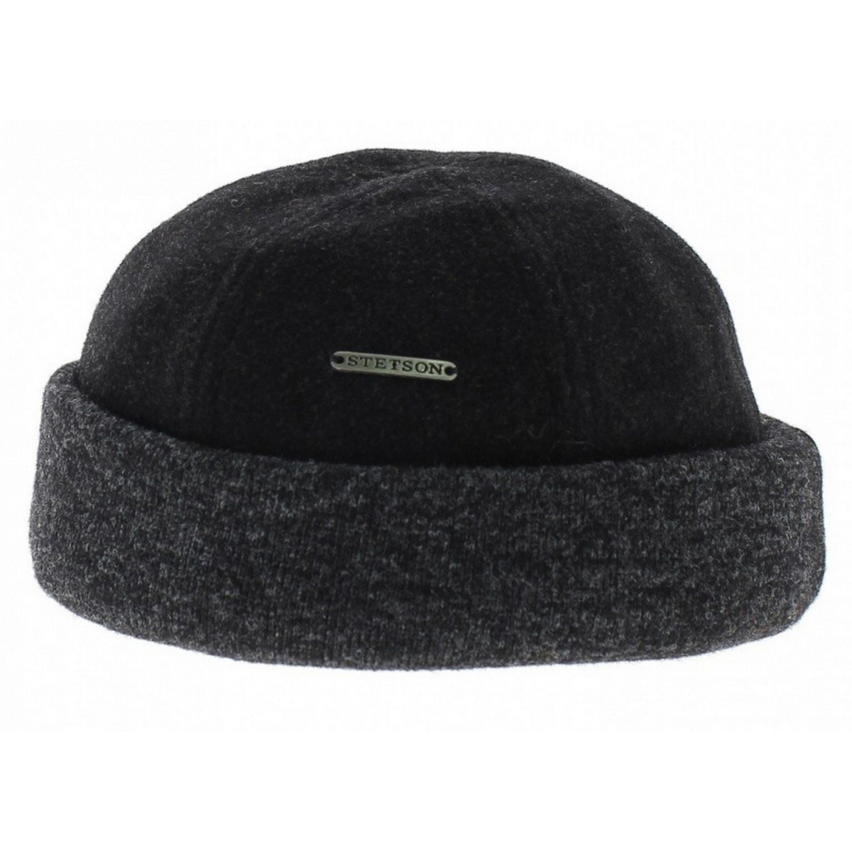 Gorro sparr II Lana & Cachemira Negro / Gris - Stetson Referencia ...