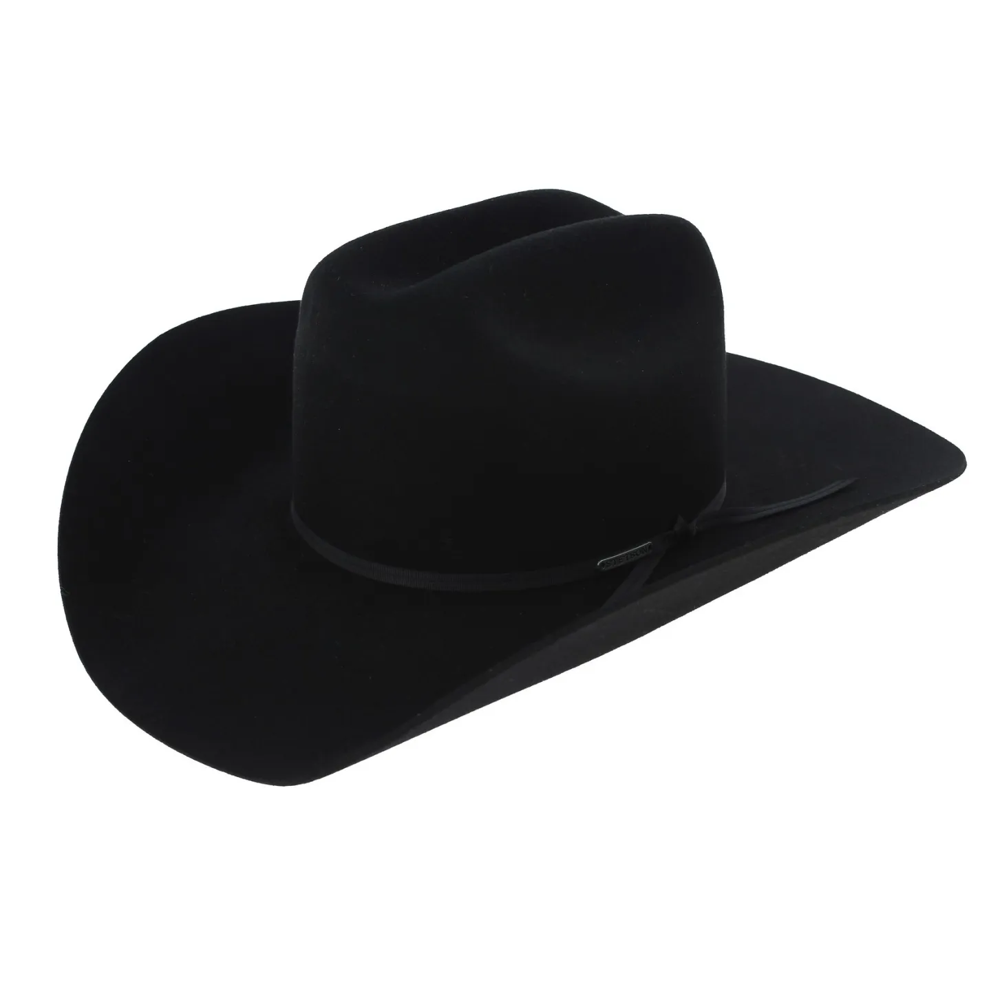 Black Wool Felt Cattleman Cowboy Hat - Stetson Reference: 7596 | Traclet Hat Shop