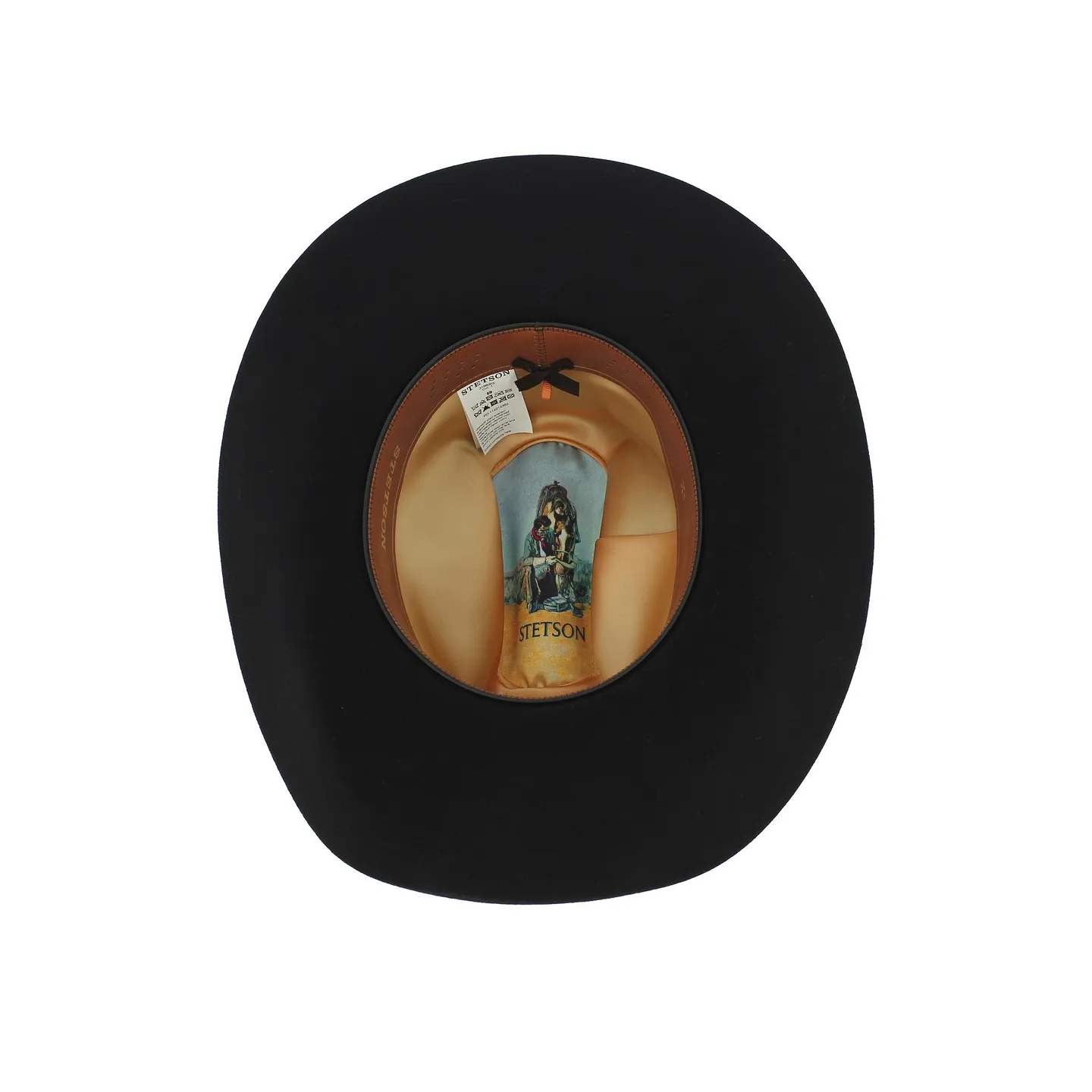 Black Wool Felt Cattleman Cowboy Hat - Stetson Reference: 7596 | Traclet Hat Shop