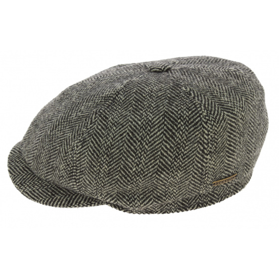 Oakland Hatteras Cap Wool & Alpaca Herringbone - Stetson