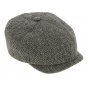 Oakland Hatteras Cap Wool & Alpaca Herringbone - Stetson
